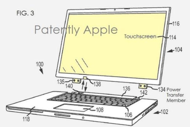 Apple патентует гибридный ноутбук с беспроводной зарядкой и передачей изображения-2