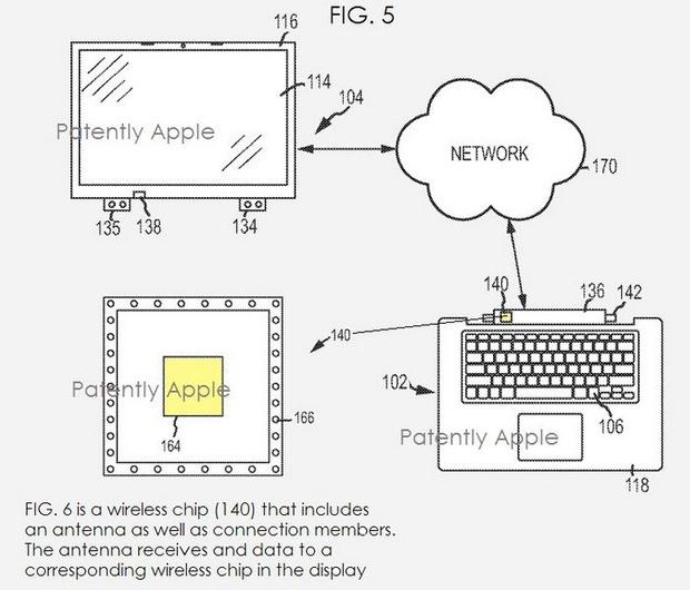 Apple патентует гибридный ноутбук с беспроводной зарядкой и передачей изображения-4