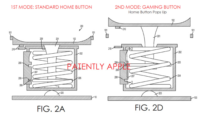 Apple может запатентовать кнопку Home с режимом миниджойстика