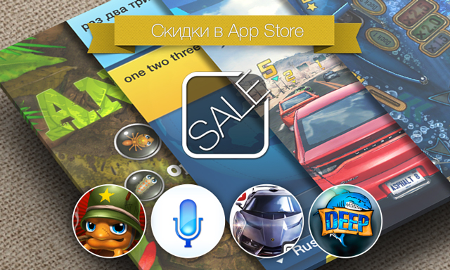 Скидки в App Store: Anthill, Voice Translator, Asphalt 8: Airborn, The Deep Pinball.