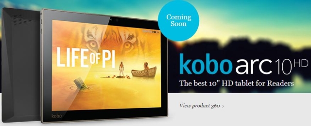 Kobo представила планшеты Arc 10HD, 7HD, 7 и ридер Aura