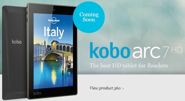 Kobo представила планшеты Arc 10HD, 7HD, 7 и ридер Aura-2