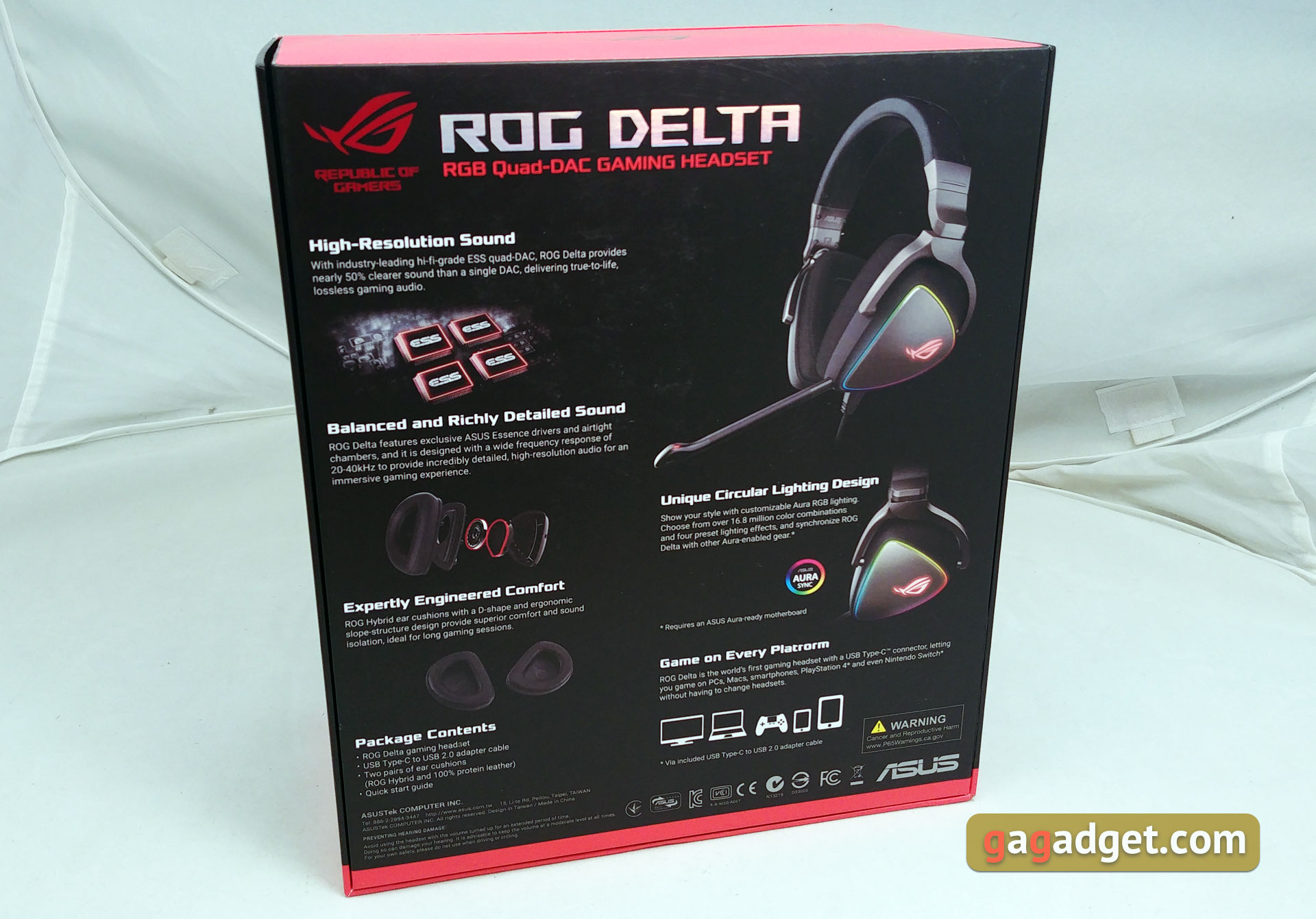 Обзор ASUS ROG Delta: геймерская гарнитура с Type-C, Hi-Fi ЦАПом и RGB-подсветкой-3