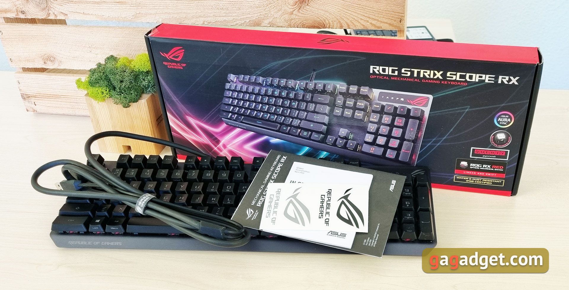 ASUS ROG Strix Scope RX Review: an Opto-Mechanical Gaming Keyboard with Water Protection-2