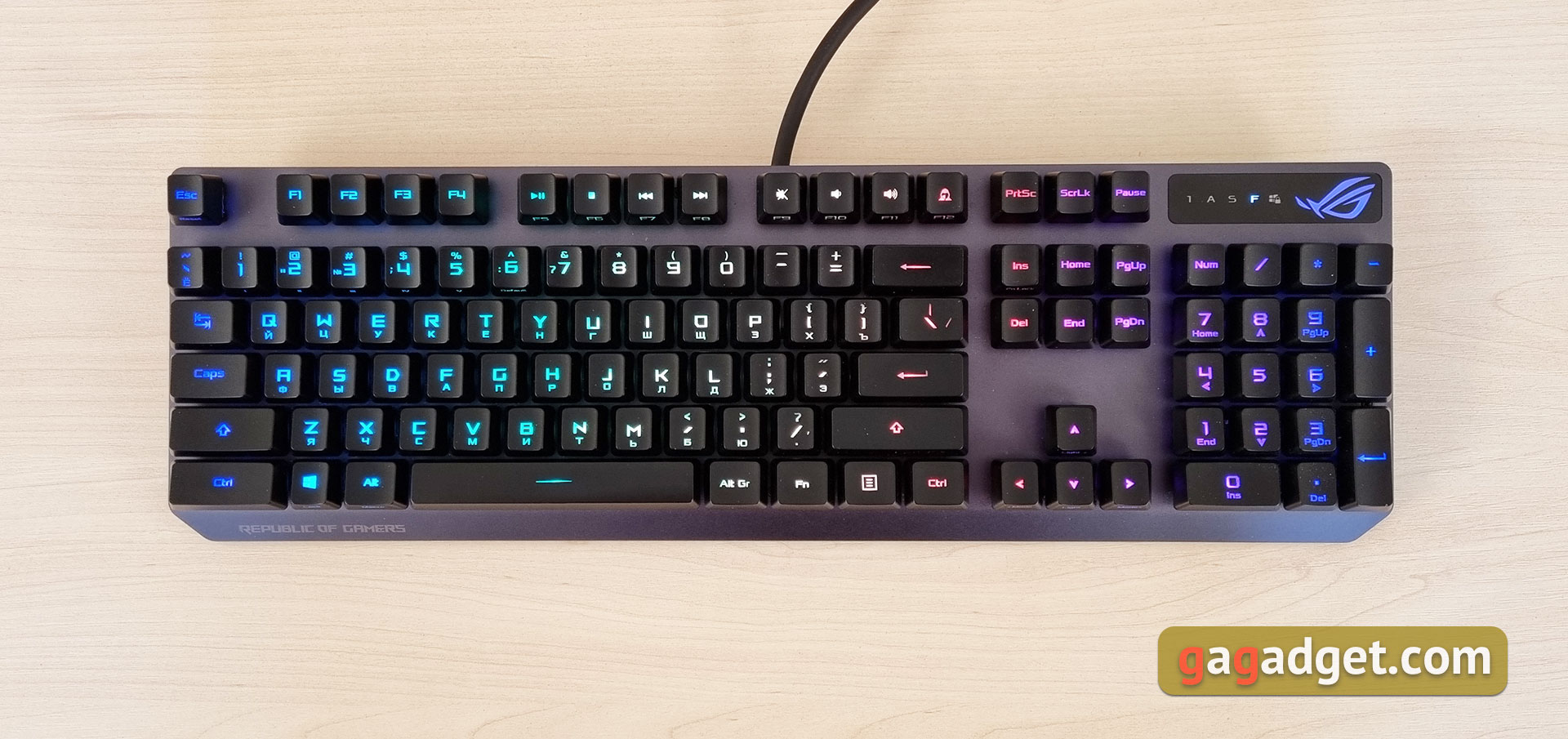 ASUS ROG Strix Scope RX Review: an Opto-Mechanical Gaming Keyboard with Water Protection-23