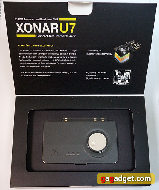 Беглый обзор внешней звуковой карты Asus Xonar U7-2