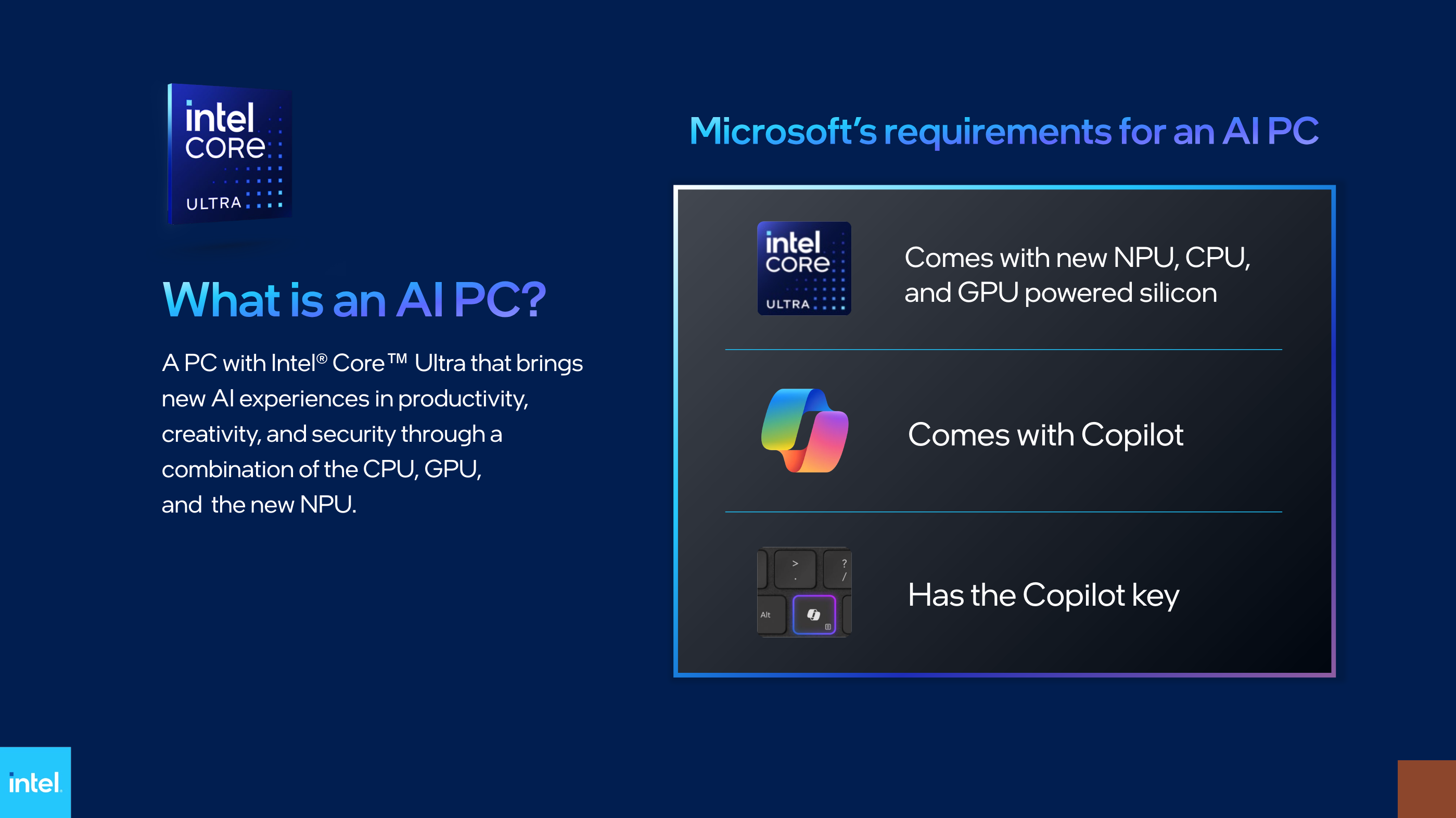 Microsoft требует, чтобы ИИ-компьютеры имели отдельную клавишу Copilot — Intel-2