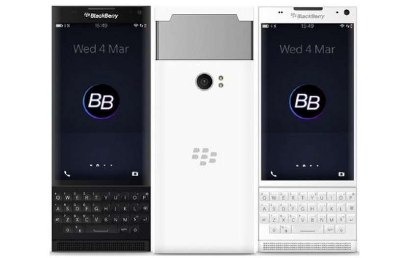 Изображения и характеристики вертикального слайдера BlackBerry