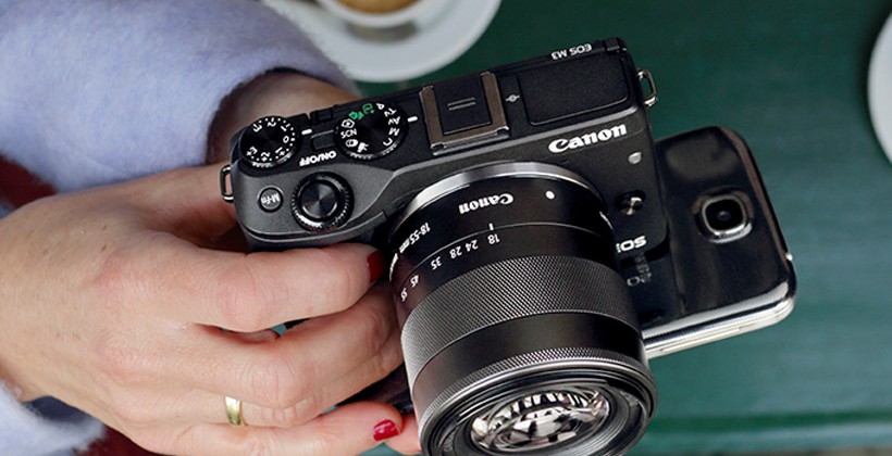 Беззеркалка Canon EOS M3 с APS-C-матрицей на 24.2 мегапикселя и байонетом EF-M