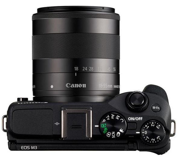 Беззеркалка Canon EOS M3 с APS-C-матрицей на 24.2 мегапикселя и байонетом EF-M-4