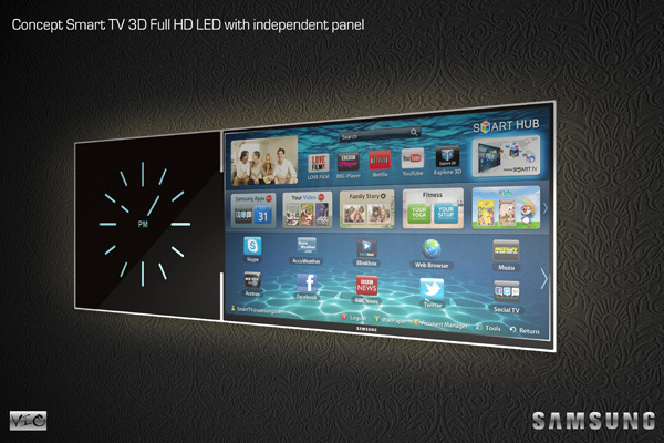 Концепт телевизора Samsung со «вторым» экраном