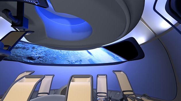 Интерьер будущего коммерческого космического корабля Boeing CST-100