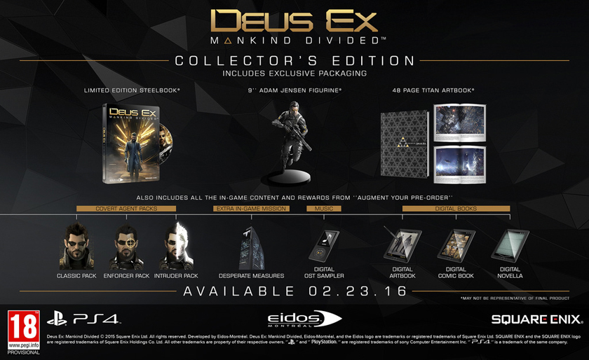 Square Enix назвала дату релиза Deus Ex: Mankind Divided-3