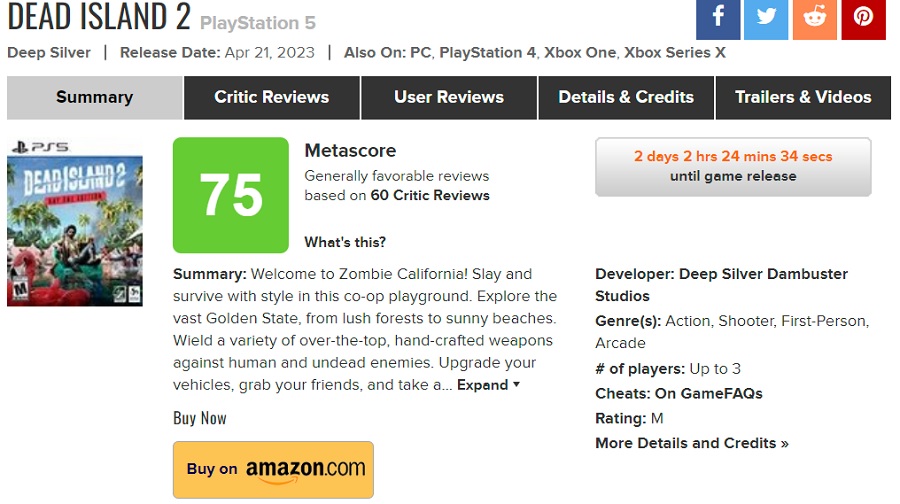 Классный зомби-экшен, но посредственная игра: критики сдержанно оценили Dead Island 2. Вероятно, поклонники жанра не согласятся с ними-2