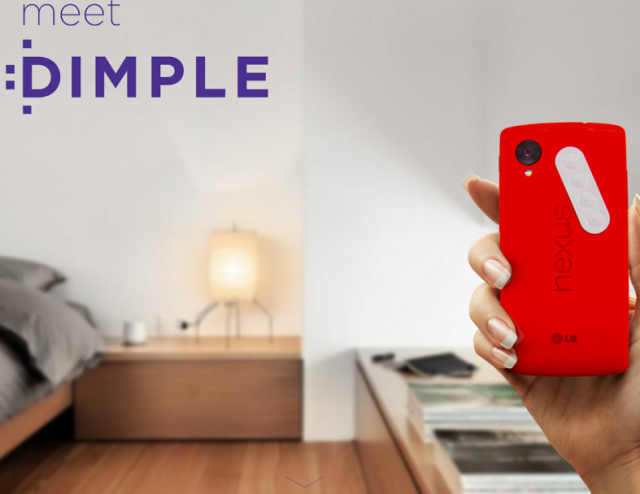 Стикер Dimple с дополнительными кнопками для устройств на Android