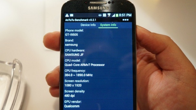 Первые результаты бенчмарков Samsung Galaxy S4: большая мощь и тускловатый экран