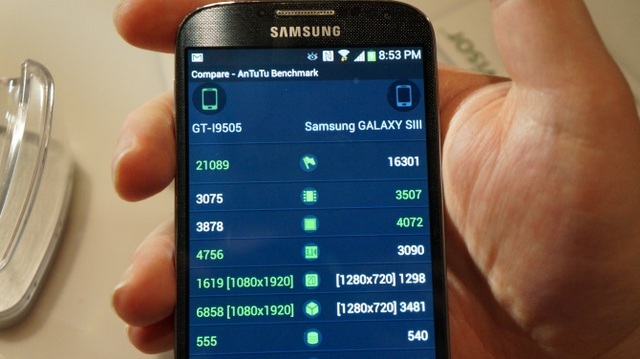 Первые результаты бенчмарков Samsung Galaxy S4: большая мощь и тускловатый экран-3