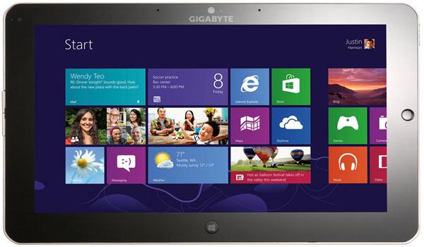 Gigabyte Padbook S1185: планшет под управлением Windows 8