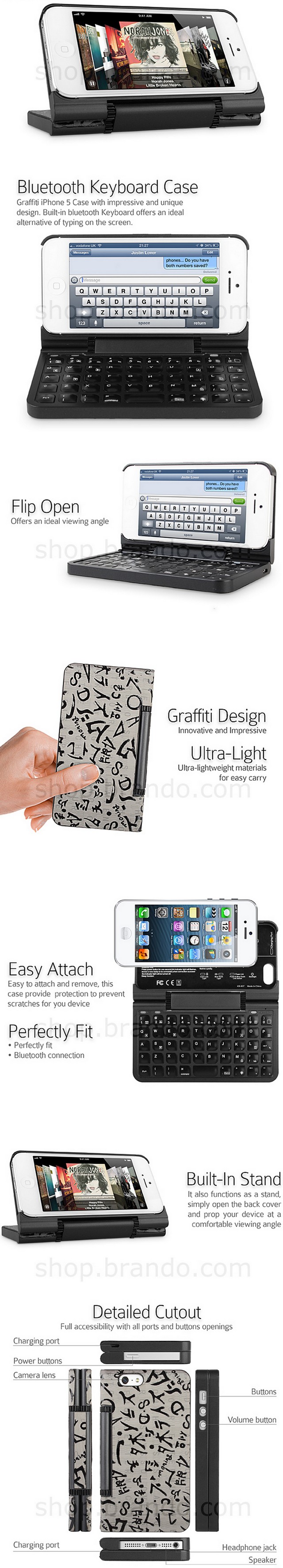 С граффити по жизни: чехол с QWERTY-клавиатурой для iPhone 5-2