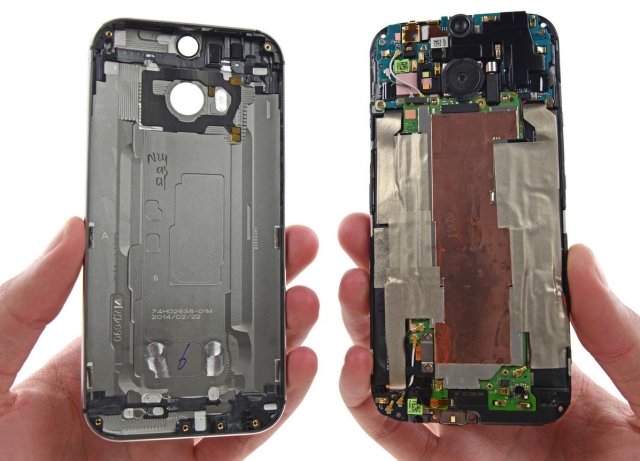 Ремонтопригодность и устойчивость к повреждениям смартфона HTC One (M8)-2