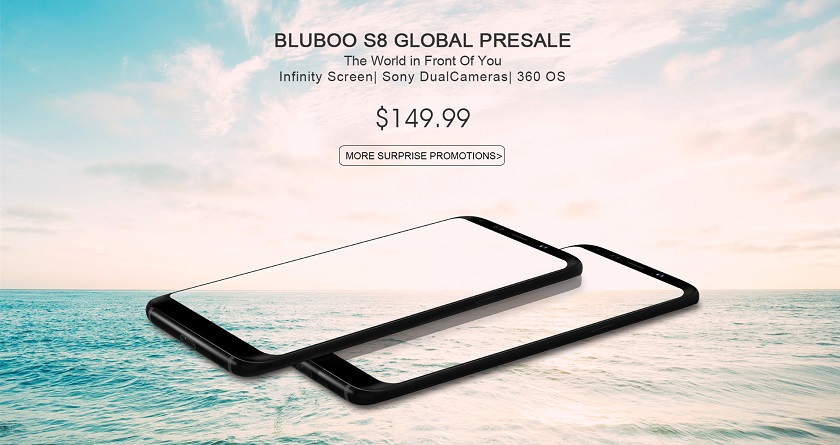 BLUBOO S8: предпродажные скидки продолжаются