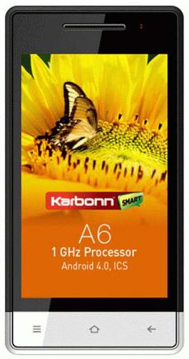 Karbonn A6 - Android смартфон с IPS-дисплеем за 100$