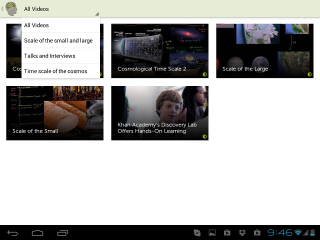 Приложения для Android-планшетов: Viewer for Khan Academy-15