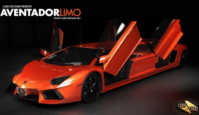 Британцы захотели превратить спорткар Lamborghini Aventador в лимузин (видео)