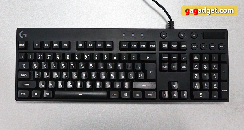 Обзор механической геймерской клавиатуры Logitech G810 Orion Spectrum-11