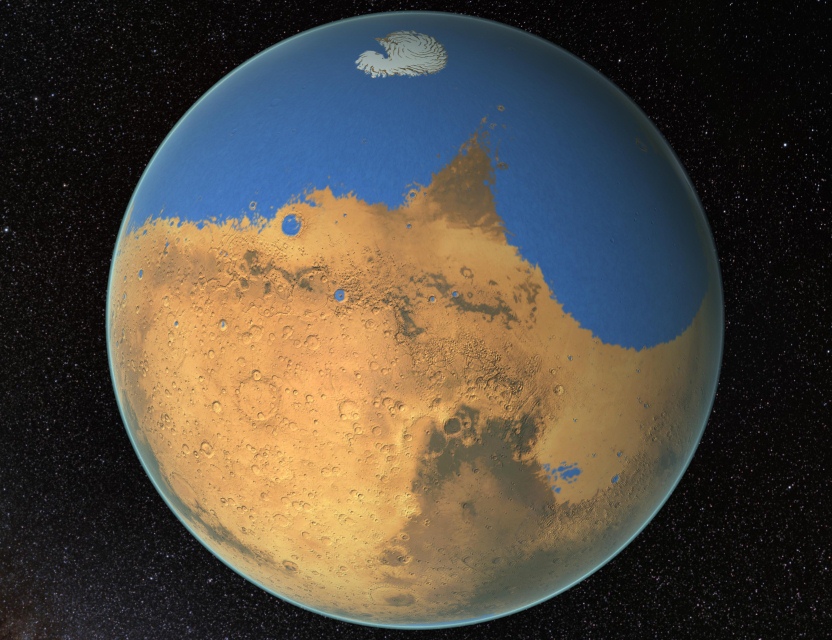 Когда-то на Марсе было воды больше, чем в Северном Ледовитом океане