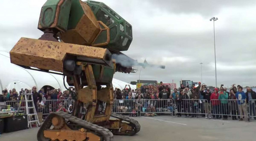Первый межконтинентальный бой между гигантскими роботами Kuratas и Mark 2 состоится в июне 2016-2