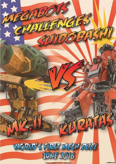 Первый межконтинентальный бой между гигантскими роботами Kuratas и Mark 2 состоится в июне 2016-3