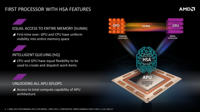 AMD представила мобильные чипы Kaveri с поддержкой HSA-3