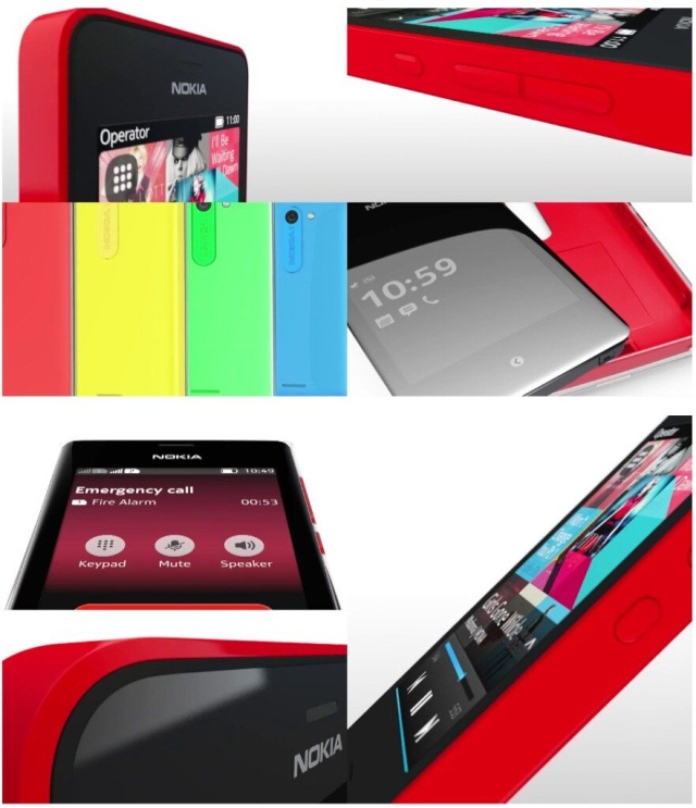 Новый дизайн линейки мобильных телефонов Nokia Asha-3