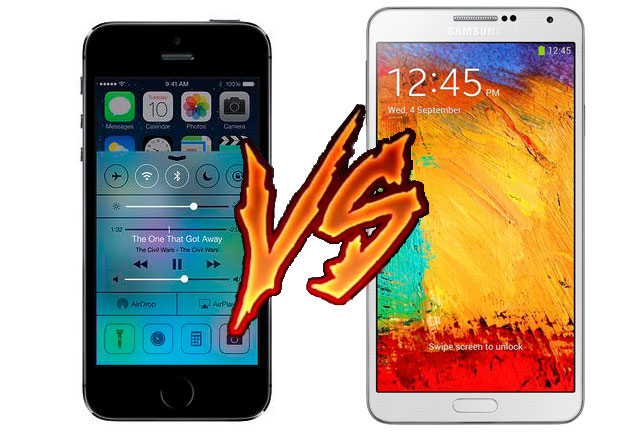 Сравнительный краш-тест флагманов Samsung Galaxy Note 3 и Apple iPhone 5S