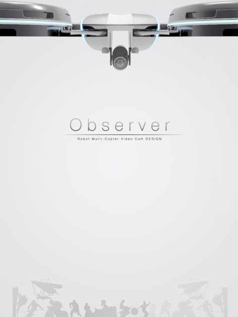 Концепт квадрокоптера Observer с камерой и автоматическим управлением-2