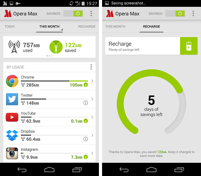 Обзор приложения для экономии трафика Opera Max-3