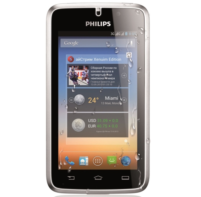Защищенный Android-смартфон Philips Xenium W8500 с 4.3-дюймовым IPS-дисплеем