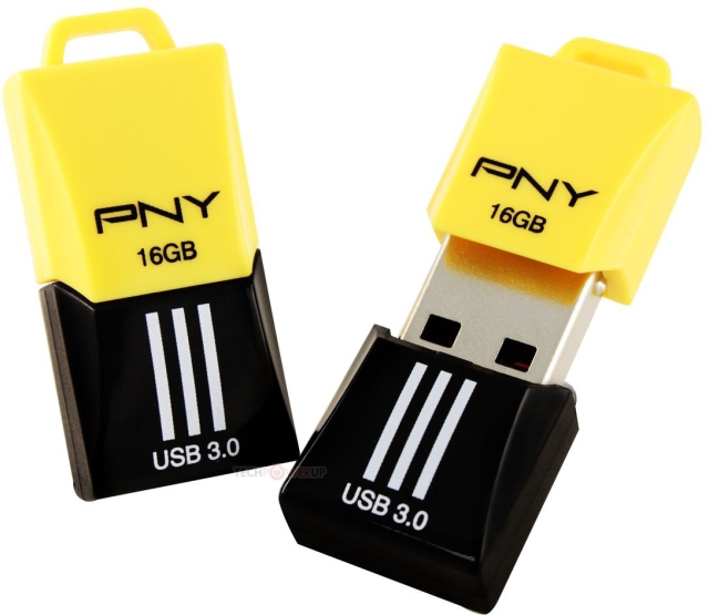 Компактная флешка PNY F3 Attaché с поддержкой USB 3.0