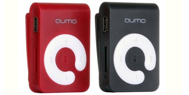 Миниатюрный MP3-плеер с креплением-клипсой Qumo Hit