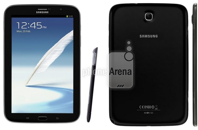 Утечка: рендеры Samsung Galaxy Note 8.0 чёрного цвета