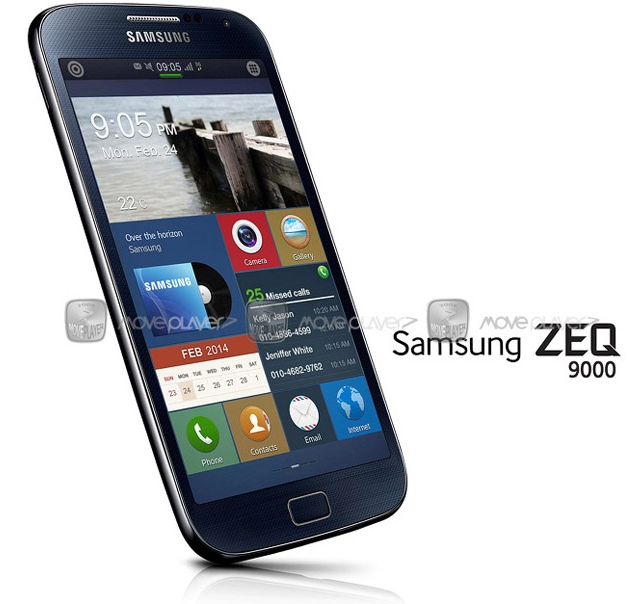 Пресс-рендер и характеристики первого Tizen-смартфона Samsung ZEQ 9000