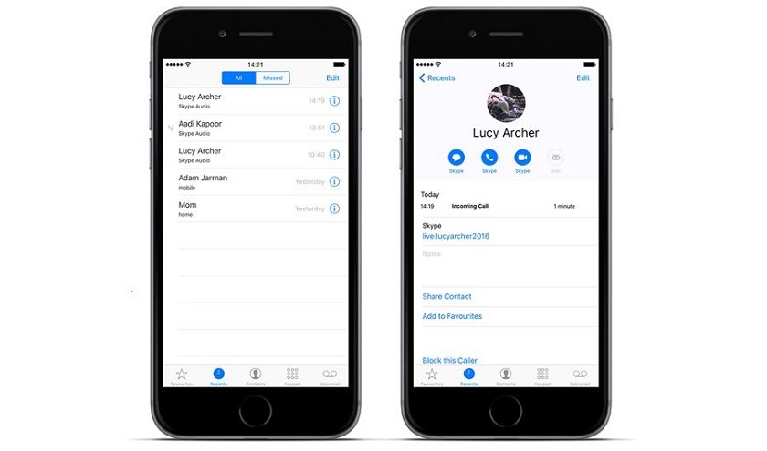 Skype обновлен и сейчас имеет поддержку Siri и интеграцию с iOS