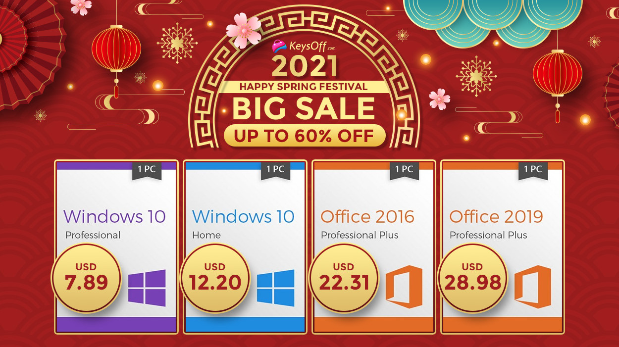 Праздники продолжаются: Windows 10 Professional за 7.89$, скидки до 60% на MS Office и не только
