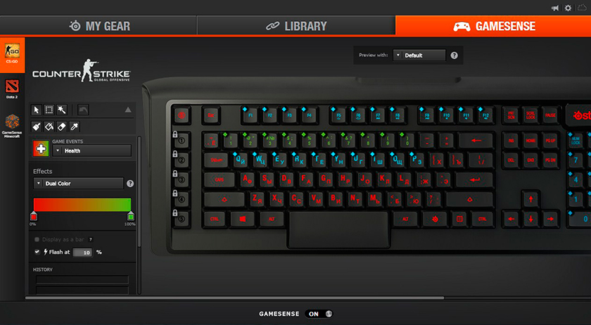 Обзор геймерской механической клавиатуры SteelSeries Apex M800-29