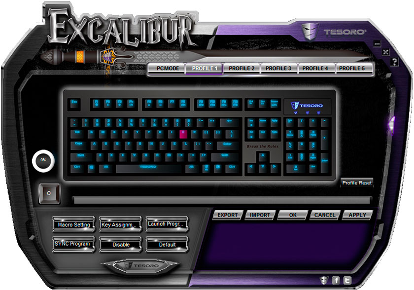 Обзор механической клавиатуры начального уровня Tesoro Excalibur Red Switch-11