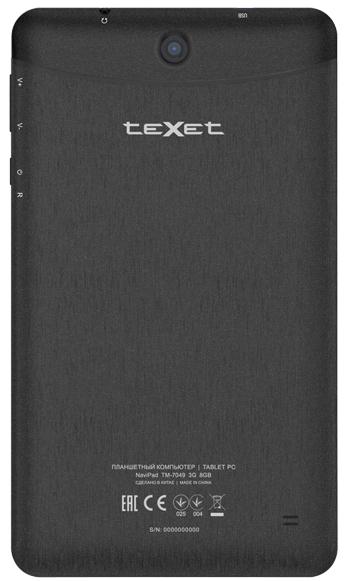 7-дюймовый планшет TeXet NaviPad TM-7049 3G с поддержкой двух SIM-карт и голосовых вызовов-2
