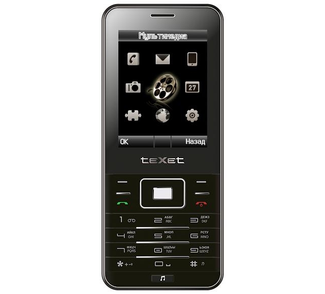 Недорогой DualSIM телефон TeXet TM-D222 с медиапроигрывателем и FM-радио