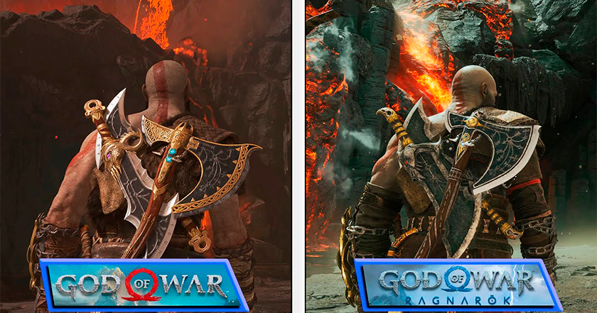 Insane progress: blogger compares PC version of God of War 2018 on Ultra settings and God of War Ragnarok on PlayStation 5