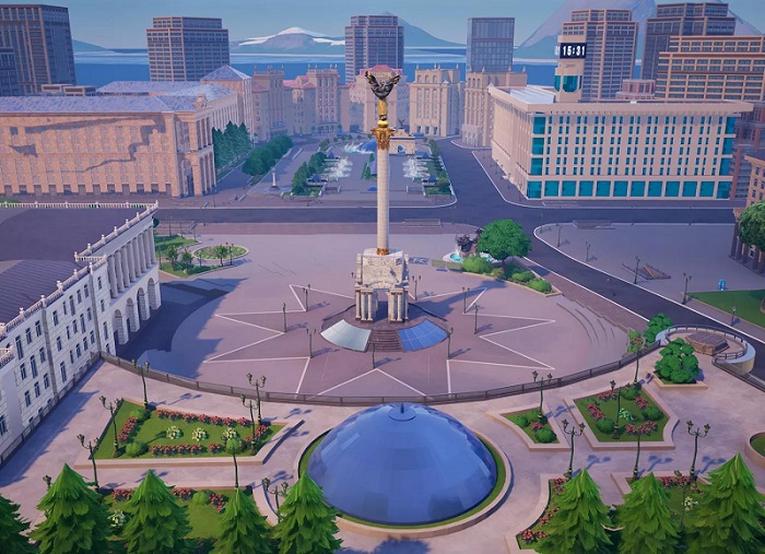 Join in! Fortnite has a unique opportunity to help rebuild Ukraine by walking around the virtual centre of Kyiv-2